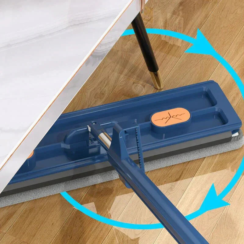 EasyClean Mop with Hands-Free Wringing System | 360° Swivel Head for All Floor Types