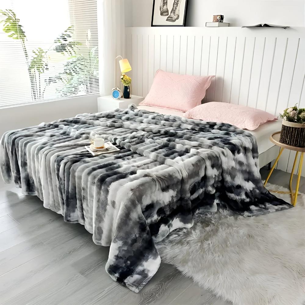 Artisan Wave Faux Fur Comfort Blanket
