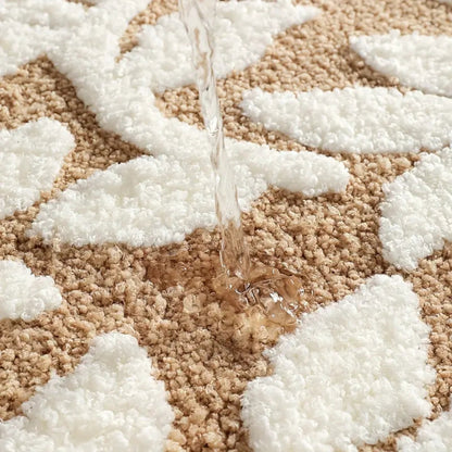 Serenity Leaf Design Bath Mat for Ultimate Comfort