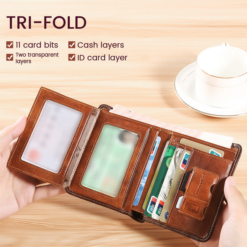 Men's Minimalist Wallets with Anti-theft Features