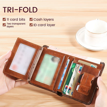 Men's Minimalist Wallets with Anti-theft Features