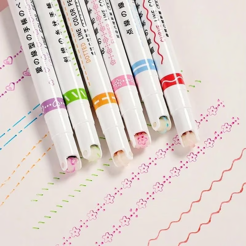 Curved Marker Set for Art Projects