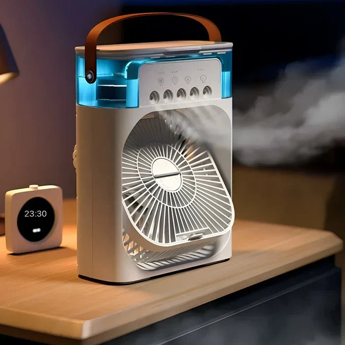 7-Colour LED Light and 3-in-1 Fan - Versatile Cooling Solution