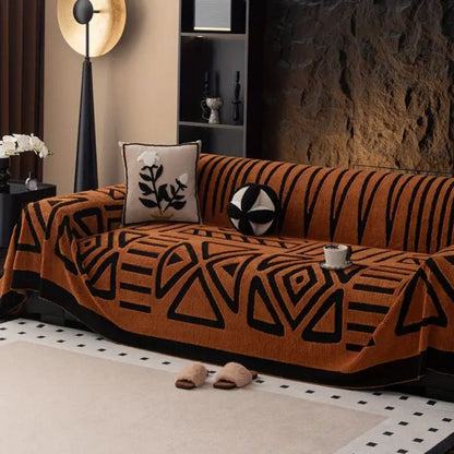 Plush Non-Slip Sofa Cover in Modern Design for Urban Spaces