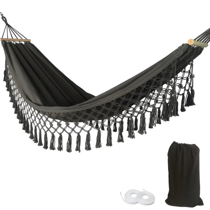 Sturdy and Comfortable Luxury Hammock for Garden, Balcony, and Camping