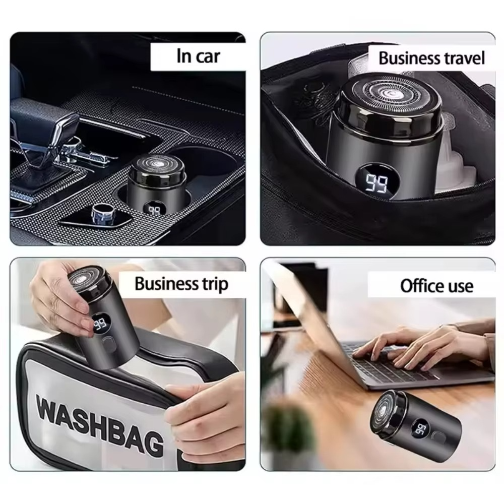 Compact Rechargeable Electric Shaver for Effortless Grooming