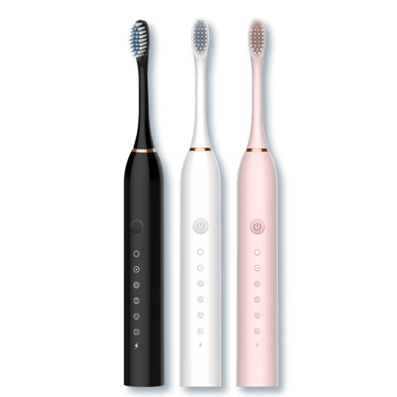 Sonic Rechargeable Toothbrush with 5 Settings and 8 Replacement Heads