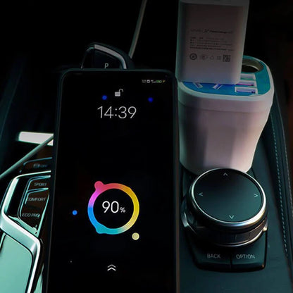 Compact Car Power Converter with Fast Charging Ports