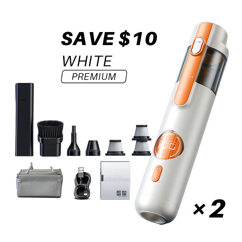 Handheld Vacuum Cleaner for Effortless Cleaning with 5 Versatile Attachments