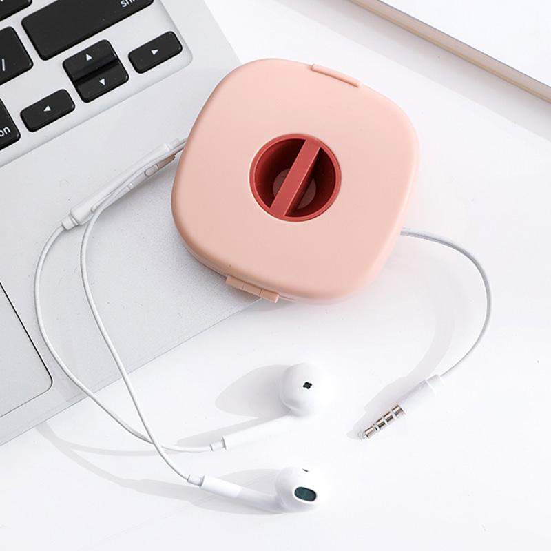 Mobile Phone Stand with 2-in-1 Cable Reel