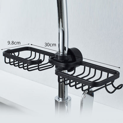 Shower Caddy for Shampoo and Soap – Stainless Steel – Available in Silver or Black – No Drilling Required