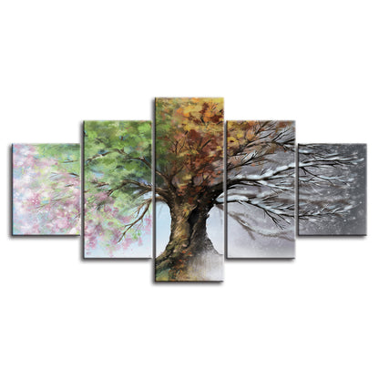 Canvas Wall Art Painting of a Tree for All Seasons
