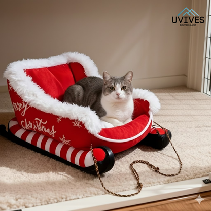 Festive Dog Bed for Cozy Winter Days