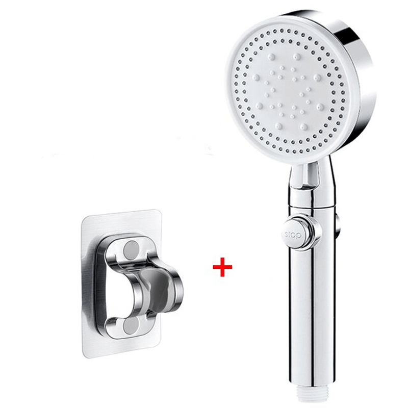 Shower Head with 5 Settings and Push Button Control