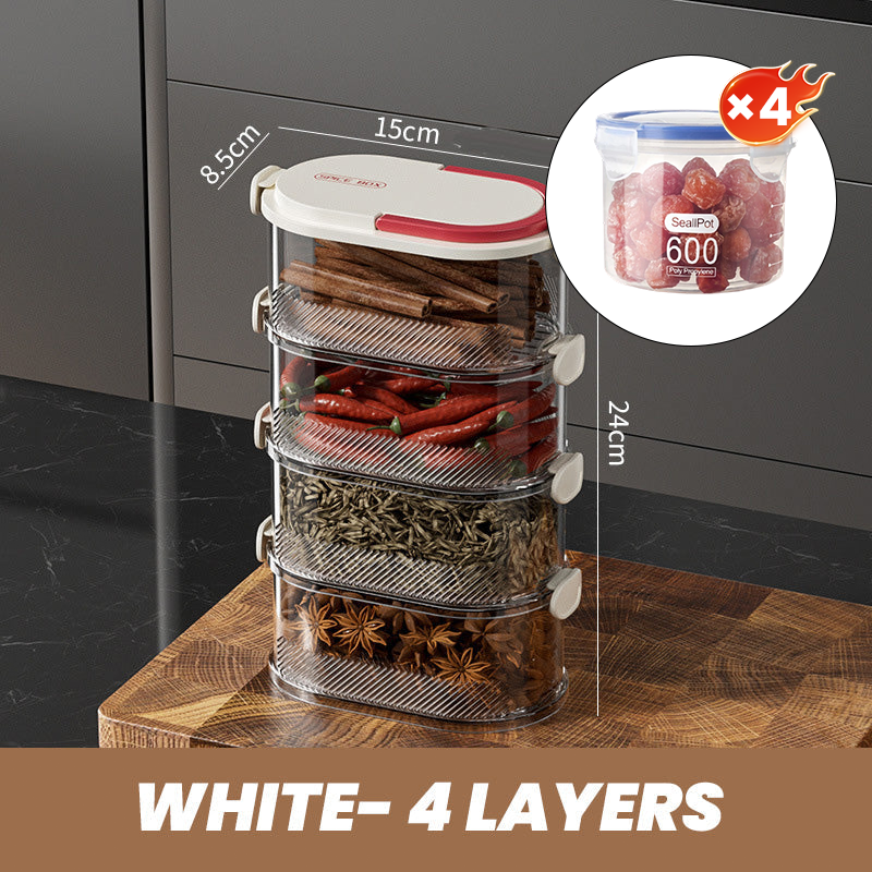 Spice Organizer for Fresh Aromas at the Touch of a Button