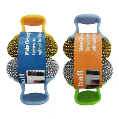 2-Pack Swivel Scrubber for Effortless Dish Cleaning
