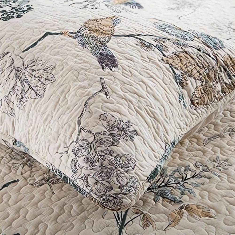 Chic Floral Bed Cover Set for Year-Round Comfort