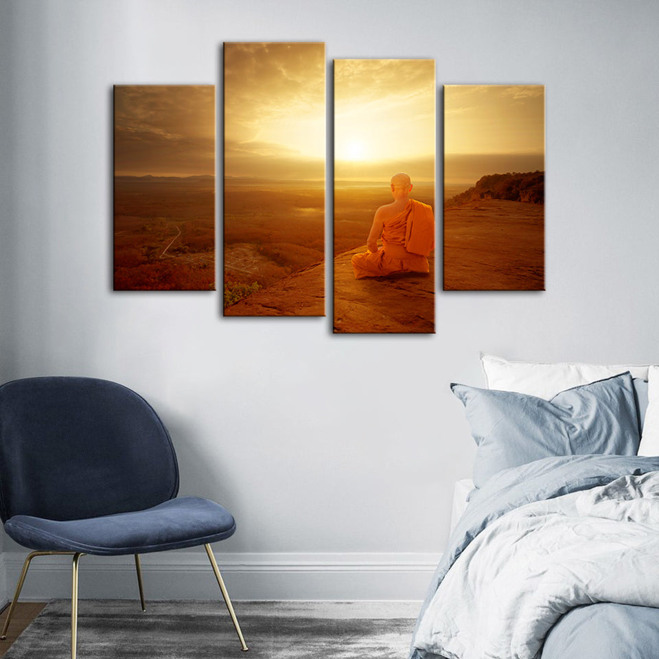 4-Piece Coastal Serenity Canvas Art Set