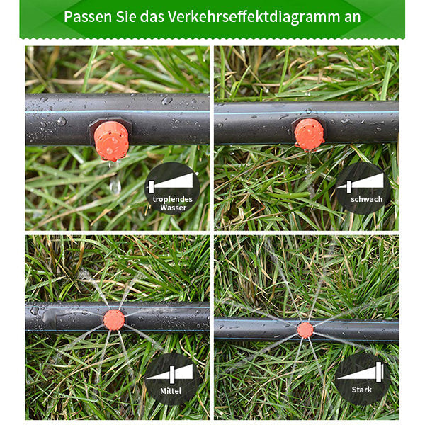 Drip Irrigation Nozzles with Adjustable Flow