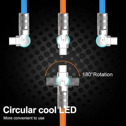 USB Type-C Charging Cable with Rotatable Design for Fast Charging