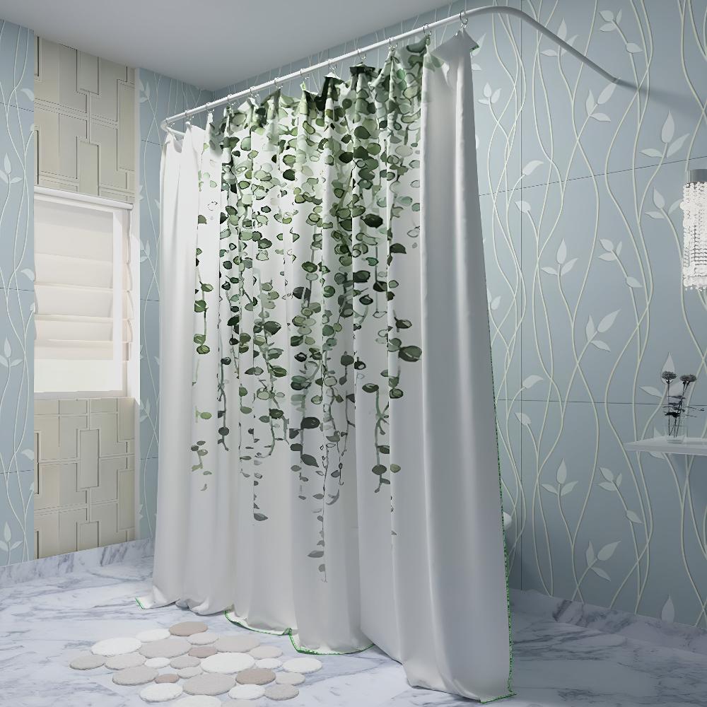 Tranquil Greenery Shower Curtain for a Serene Space