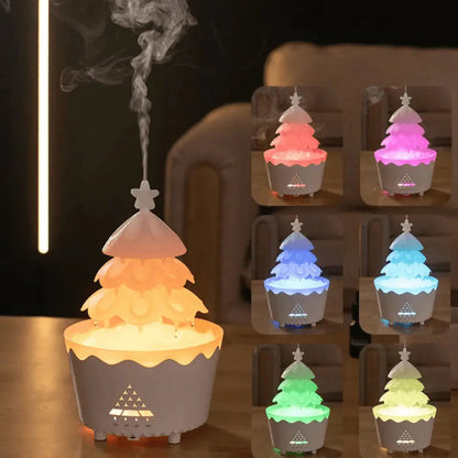 Christmas Diffuser with Ultrasonic Technology, LED Light, and USB