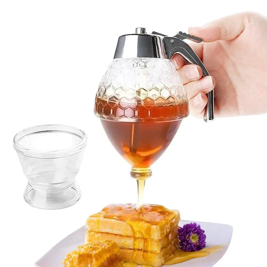 Easy Pour Honey Dispenser with Warm Water Base