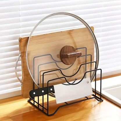 Effortless Kitchen Plate & Lid Organizer