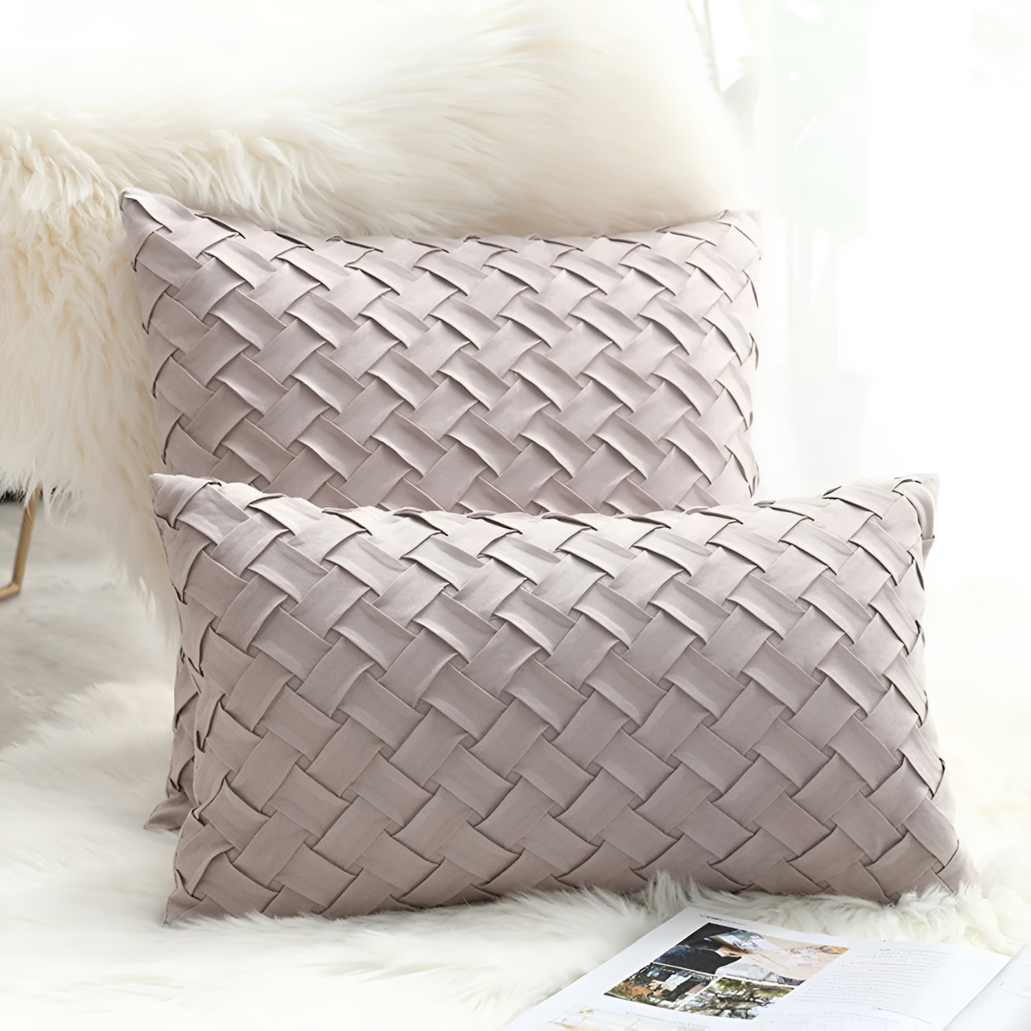 Luxurious Textured Pillow Covers for Every Space