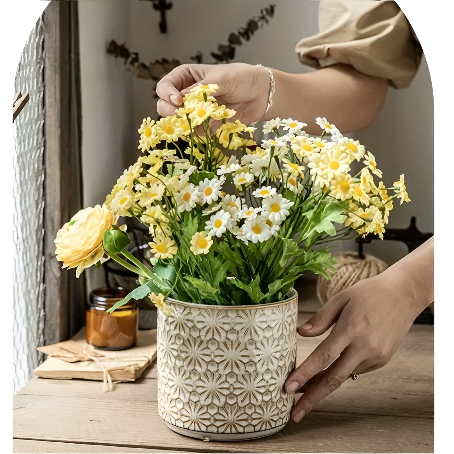 Elegant Ceramic Kitchen Utensil Organizer