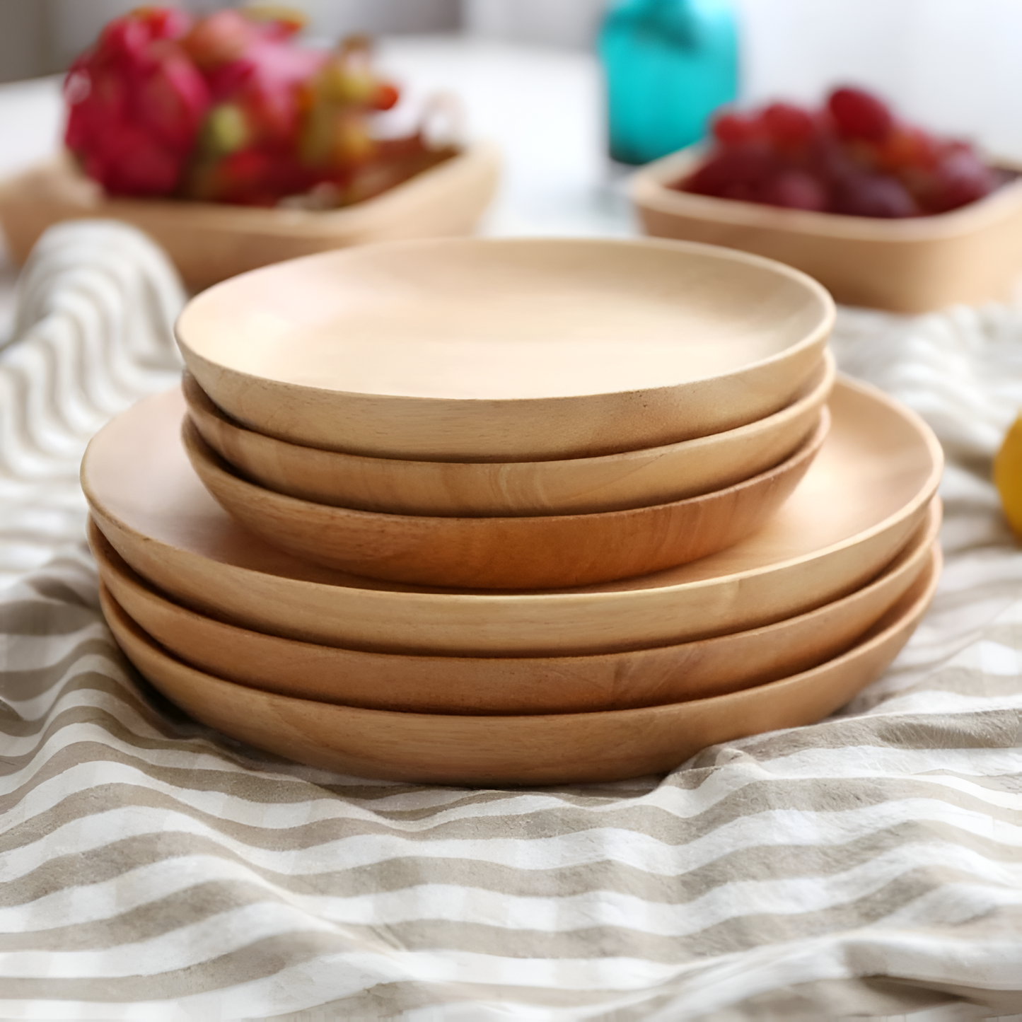 Elegant Natural Wood Serving Dish