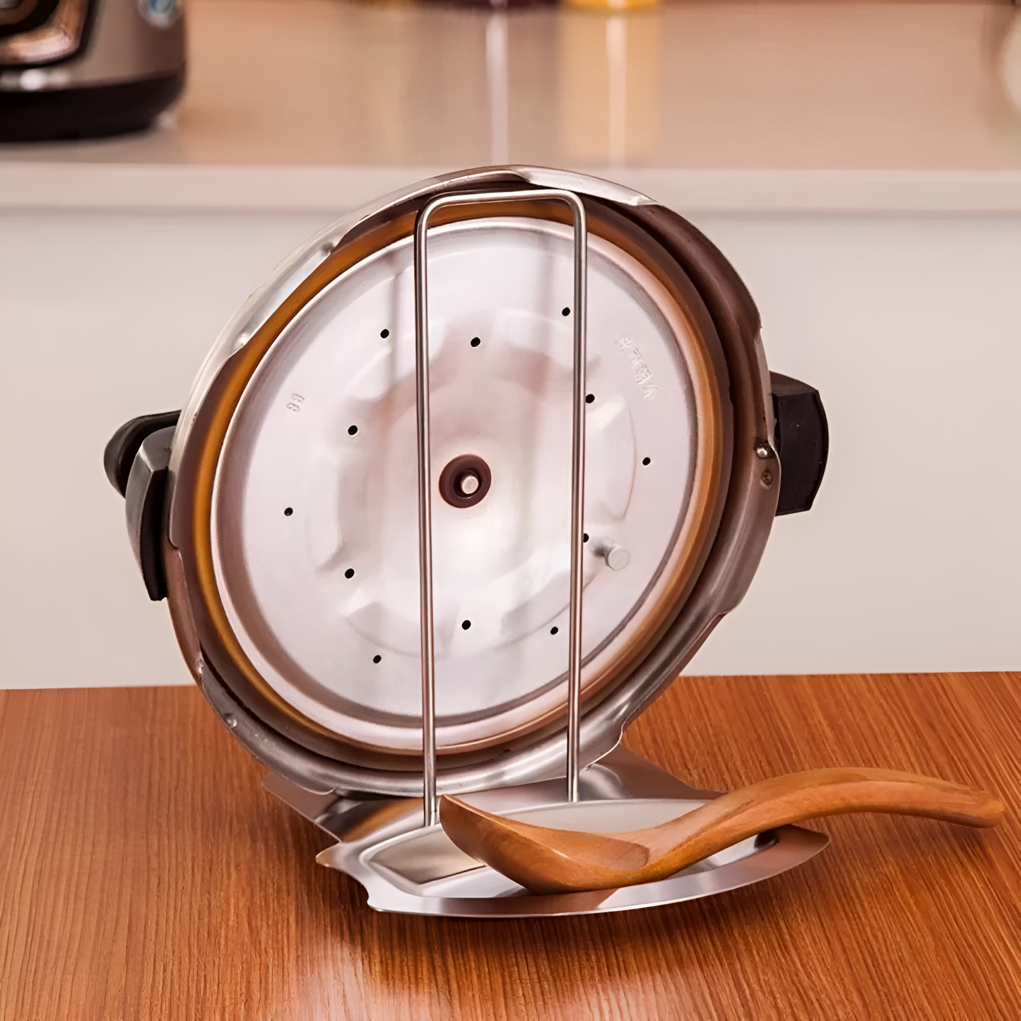 Chic Kitchen Lid Organizer for Efficient Cooking