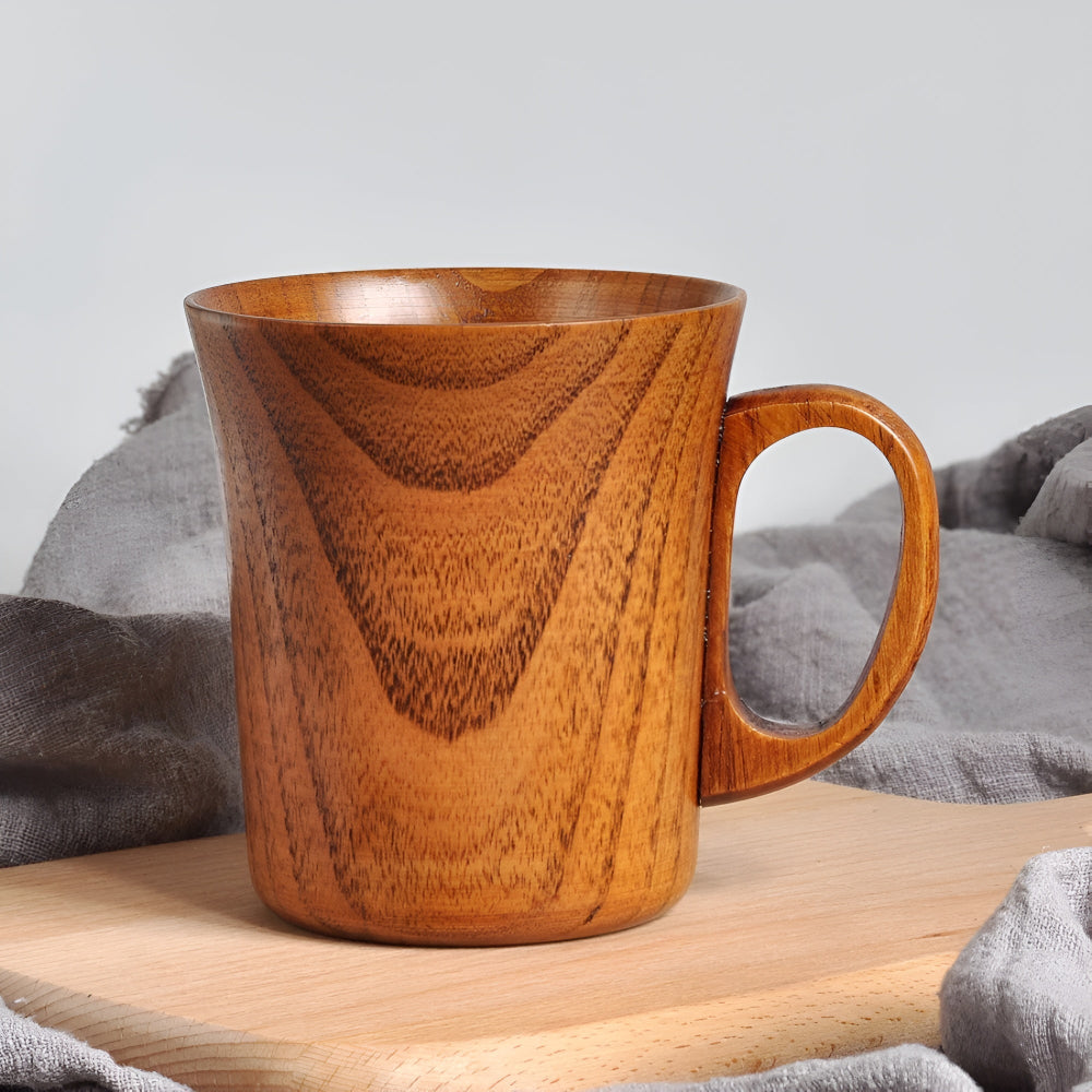 Artisan Crafted Wooden Beverage Cup