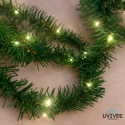 Space-Saving Christmas Tree for Any Wall