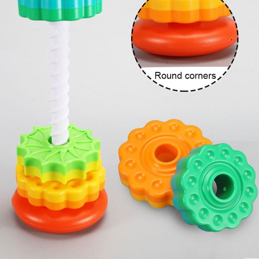Vibrant Learning Stacking Tower for Kids
