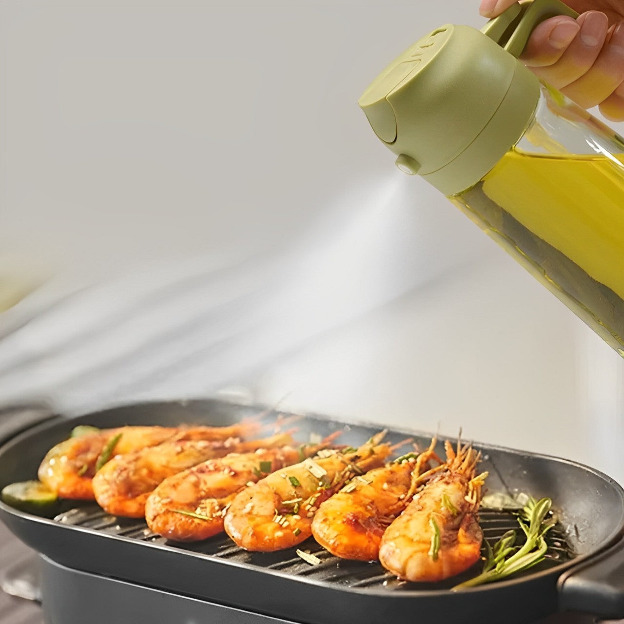 Multi-Functional Oil Dispenser and Sprayer for Cooking & Grilling