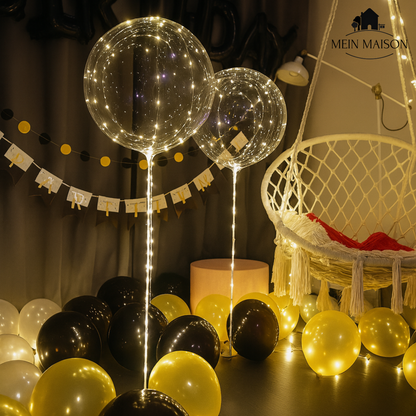 Free 5+5 | Warm Reusable LED Balloon Party Light – Illuminate Any Celebration