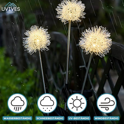 Waterproof Solar Garden Light in Dandelion Design