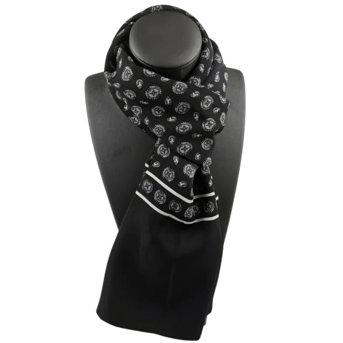 Plaid Silk Scarf for Men and Women – Warm Winter Accessory