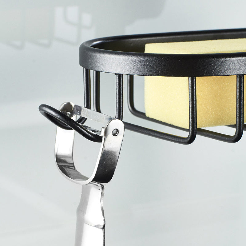 Shower Caddy for Shampoo and Soap – Stainless Steel – Available in Silver or Black – No Drilling Required