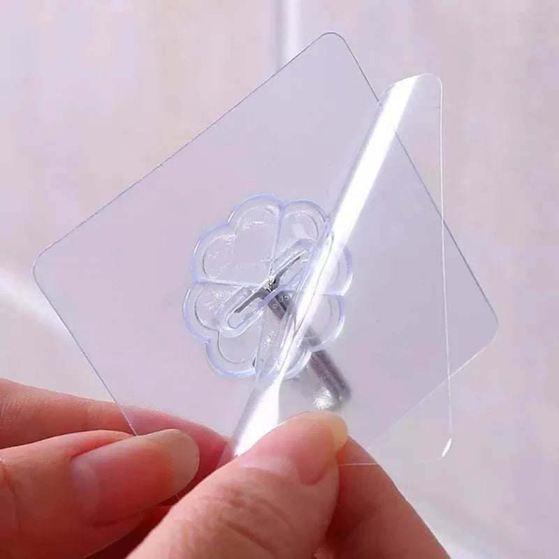10-Pack Heavy-Duty Adhesive Wall Hooks