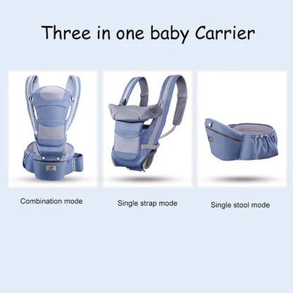 Comfort-Enhancing Baby Carrier with Hip Seat