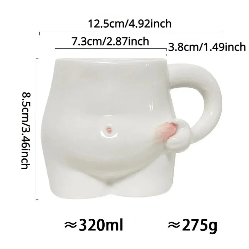 Large Ceramic Coffee Mug for Belly Fat Reduction