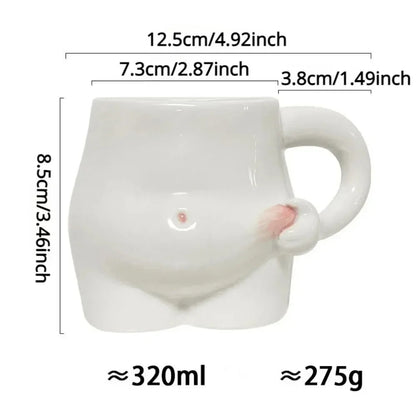 Large Ceramic Coffee Mug for Belly Fat Reduction