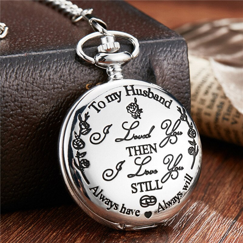 Elegant Engraved Pocket Watch for Him