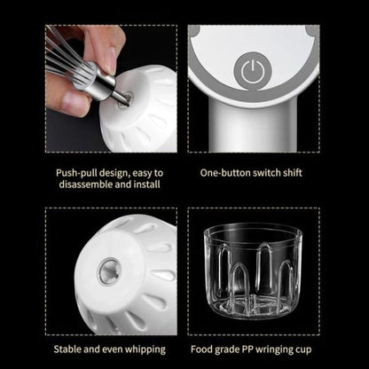 Versatile Electric Meat Mincer and Whisk Combo