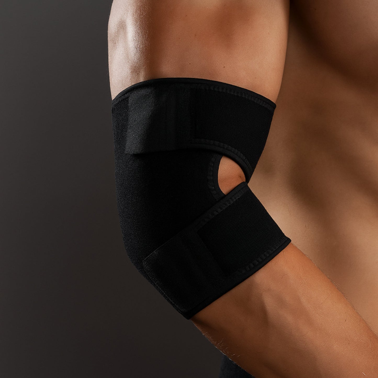 Adjustable Compression Elbow Support with Breathable Strap