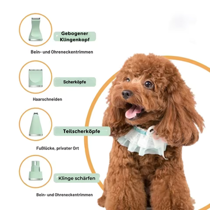 Ultimate 4-in-1 Pet Grooming Kit – Waterproof and Silent