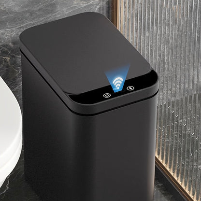 Compact Touchless Trash Can Set with Smart Sensors – 2 Pack (Black)