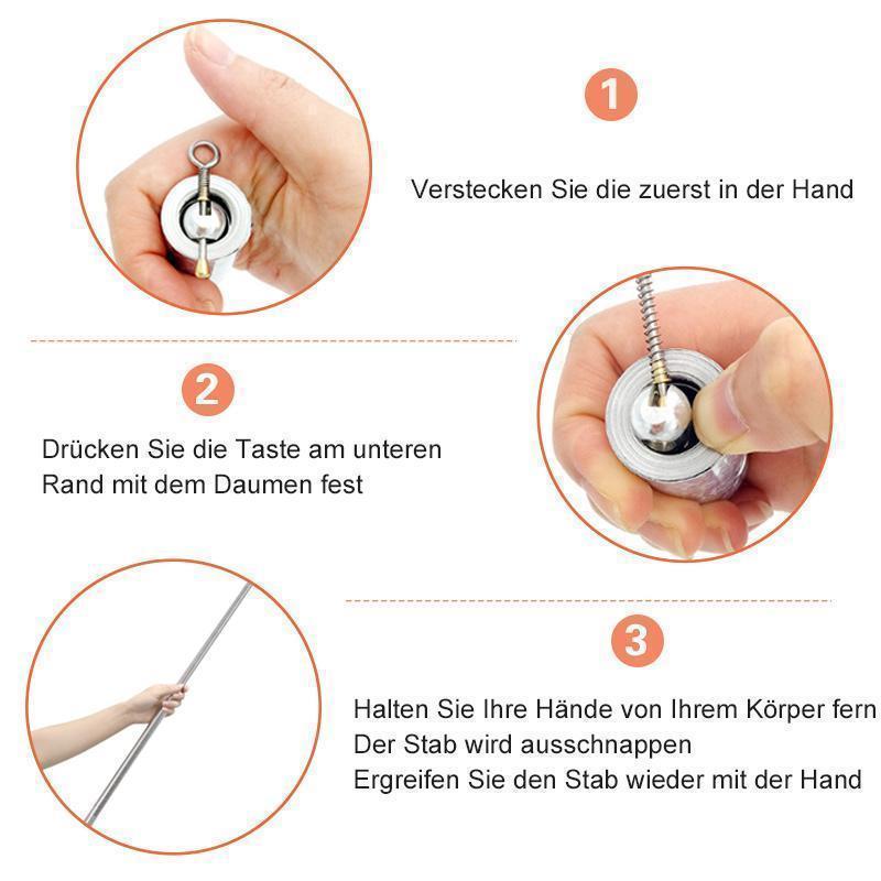 Compact Metal Rod | Self-Defense and Magical Tool